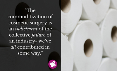 The failure of an industry: 45% of cosmetic patients prefer price